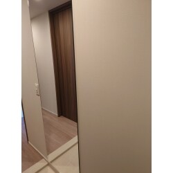 玄関入口に姿見があることにより、身だしなみのチェックができます。