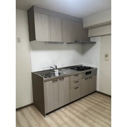 スリムなレンジフードで、掃除がし易くなりました。
節水型水栓に交換しました。