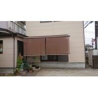 シェードを取付て、涼しく快適に!