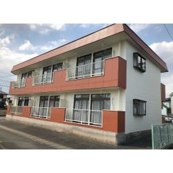 シリコンフレックス ハイグレードシリコン塗料を使用、
メイン部分はブロークンホワイト、アクセント部分はクレイトーンを使用しています。