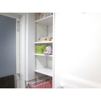 小物の多い水廻りを収納量を増やしてしてすっきりとした空間に