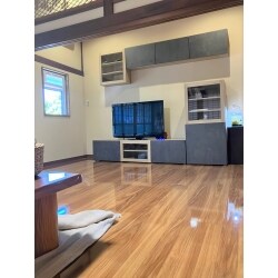 和室の通し間を一部子ども部屋とリビング(居間)に改装