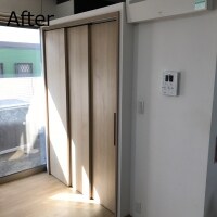 横浜市都筑区 三連引戸設置工事