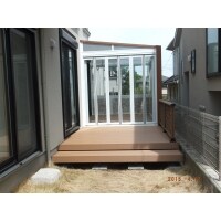 お庭に団らん広げました。