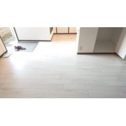 キッチン床クッションフロアへ貼り替え