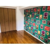 特別なアクセントクロスを貼り分けたマンションリフォーム