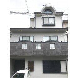 外観の見栄えが悪くなったいうことで、外壁の塗装を行いました。遮熱塗料を使用した省エネリフォームで京都市の補助金を受けることができました。
