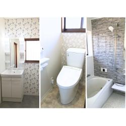中古の一軒家をご購入のH様。お風呂、洗面、トイレを新しくし明るい水回りにリフォームいたしました！