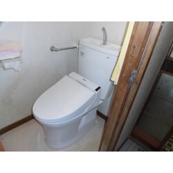 出来るだけ早く施工したいとのご要望を頂いたので、節水型をお勧めして、なるべく早く完工しました。