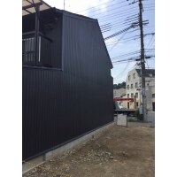 壁面カラートタン張り