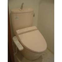 最新のトイレで節水、お手入れしやすいフチなし形状