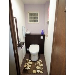 ラベンダー色のクロス