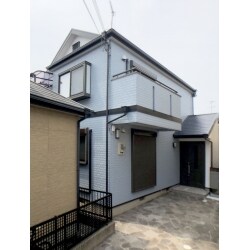 ブルー系で外観をコーディネイト塗装