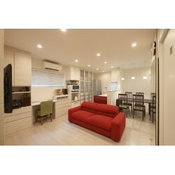店舗併用の二世帯住宅です。居住性や使い勝手の悪さ、ご自宅のプライバシーが守れないなどの問題を解消するため、建物全体をリフォームされました。
（※価格は、住宅部分のみになります。）