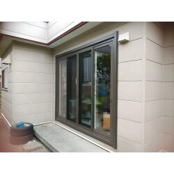 樹脂サッシ施工後の画像です。