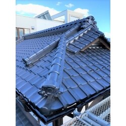 土瓦から陶器瓦へ葺き替え工事
