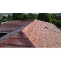 軽量タイプの屋根材へ。