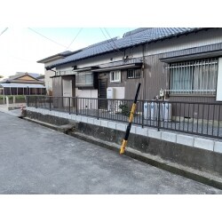 ブロック塀を解体しフェンスを設置