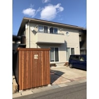 ぬくもりある 木製サイクルポート