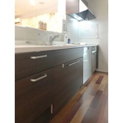既存食洗機を３段引出に取替え、W600 のｷｬﾋﾞﾈｯﾄを取外しW600 のﾐｰﾚの食洗機を入れました。