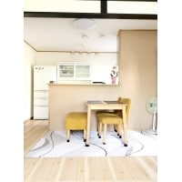 憧れの対面キッチンと和と洋の調和が実現した暖かく快適なLDK