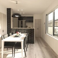 白と黒の組み合わせでモダンな住宅が出来ました。