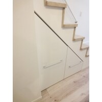スペースを有効活用して収納を造作