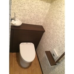 お掃除がしやすいトイレです。