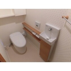 お掃除がしやすいトイレになりました