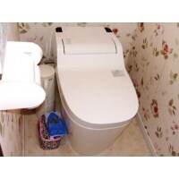 おしゃれなトイレに、気分が華やぐクロス