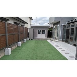 施工後のC様邸外構。