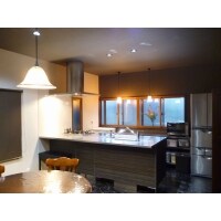 こだわりのカフェのようなオープンキッチン