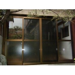 木建サッシからアルミサッシへ！２窓取付！