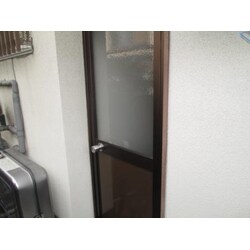 木製からアルミ製へ！勝手口交換！！