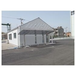 工場の駐輪場