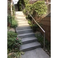 アプローチ階段 手すり設置