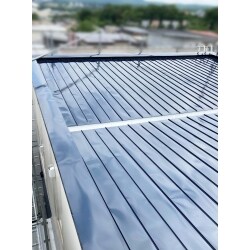 屋根塗装に加え、ハゼ締めとコーキングをすることにより
雨水の侵入を防ぐ処理を施しました。