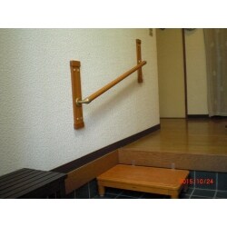 手摺・式台の取付です
