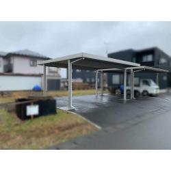車用のカーポートに追加して除雪機などの機械ようにカーポートを設置しました。雨や雪をしっかり凌げるようになります。