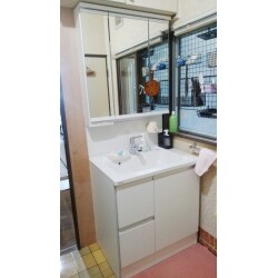 洗面台施工後