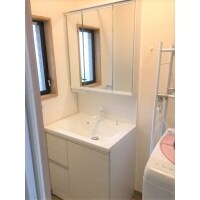 スッキリ収納した洗面台