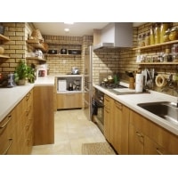 重厚感とヴィンテージ感溢れるブリティッシュスタイルキッチン