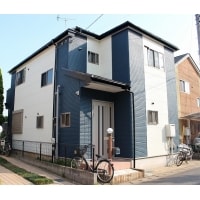 2トーンカラーの外壁塗装、屋根塗装工事