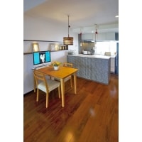 【間取変更】3Kから1LDKへ、モザイクタイルが目をひく空間に。