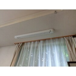 室内物干しを設置しました。