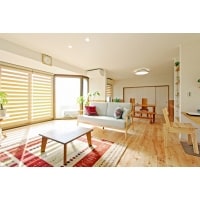 木の温もりを感じるログハウス風LDK