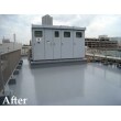 築後１５年の経過した事務所ビルの屋上を含めた各所の防水工事です。 