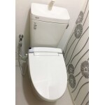 お掃除しやすく、和モダンなトイレに！