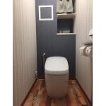 アメリカンカジュアルが調和されたトイレ空間