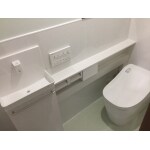 ホワイトで統一されたキレイが保たれるトイレ空間